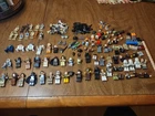 Lego Star Wars minifigures, partial figures, and accessories