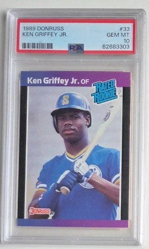 1989 Donruss -  Ken Griffey Jr #33 (RC) PSA 10