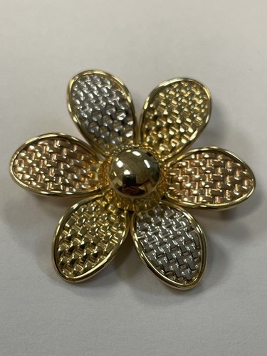 14k Massiv Mehrfarbig Gold (gelb weiß rosa) Gold Anhänger/Pin - Bild 2 von 8