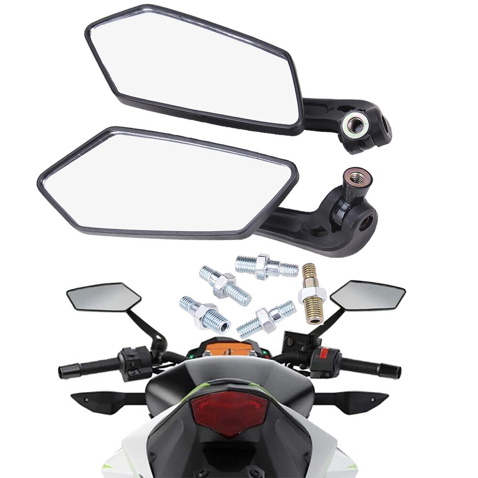 Espejo retrovisor de motocicleta Fit 2010 2011 2018 2019 Honda Fury VTX1300 VTX1800 8/10 mm Foto 3 de 4