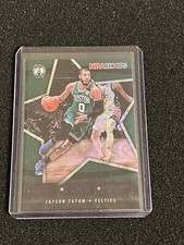 Jayson Tatum 2020-21 Hoops Lights Camera Action Purple Explosion Insert Celtics