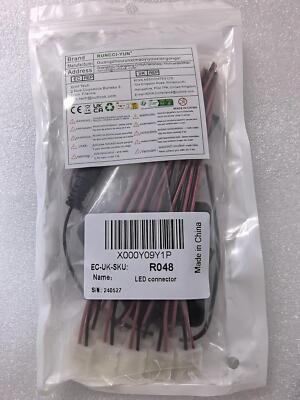 3528/2835 8mm 2-Pin LED Strip Connector Kit – Includes Jumpers, Pigtails, L-Corners, Switch, And Gapless Connectors