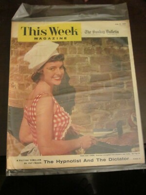 This Week Magazine Philadelphia Sunday Bulletin July 1956 Teen Age Cook Barbecue