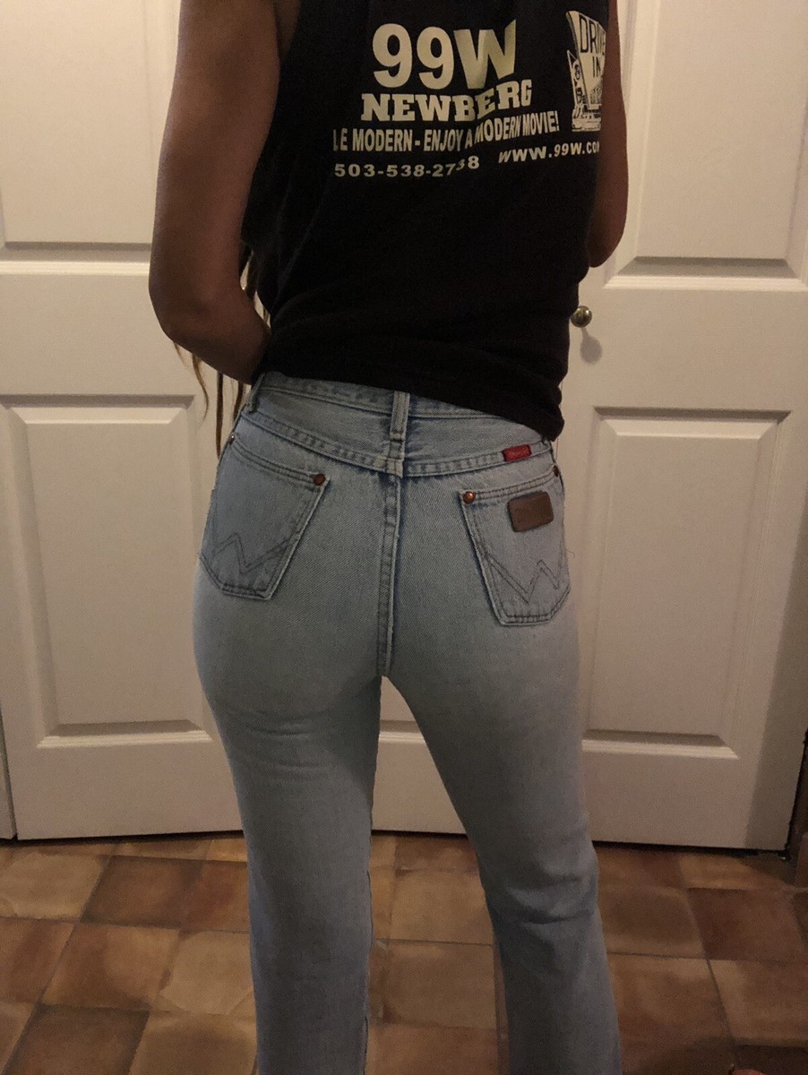 Vintage Wrangler Jeans 23 Light Wash Denim Crop Wranglers | eBay Vintage Wrangler Jeans 23 Light Wash Denim Crop Wranglers | eBay