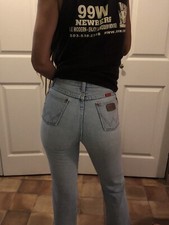 Vintage Wrangler Jeans 23 Light Wash Denim Crop Wranglers