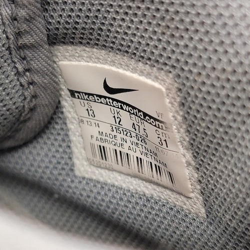 Nike Air Force 1 Mid 07 Cool Gray 315123-026 High Top Sneakers Mens Size 13 UK12 - Picture 9 of 11
