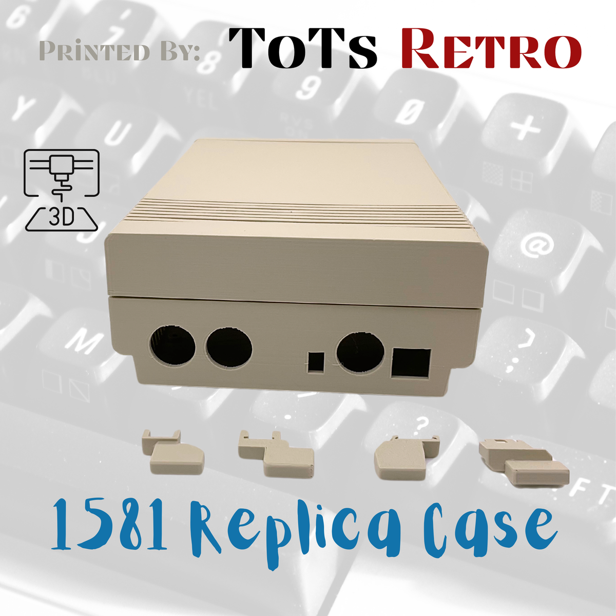 Commodore 1581 Replica Case 3d Printed For Commodore c64 or c128