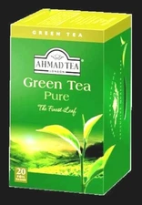 Ahmad Green Tea Pure Foiled Tea Bags 20 ct 1 case (6x20=120 ct) NEW