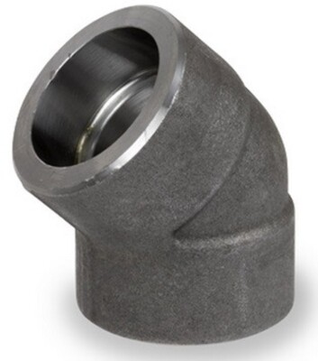Elbow 45-Degree Grade F11 Chrome 1-1/2'' Class 6000 Socket Weld End Pipe Fitting