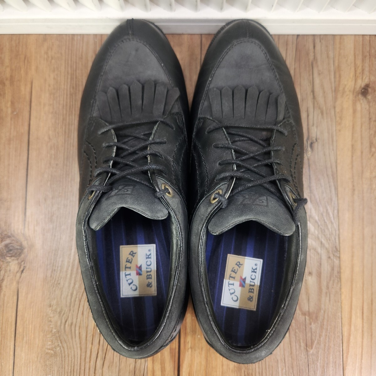 CUTTER & BUCK Black Leather Cleated Kiltie Golf Shoes Men\'s size 8.5 MINT Cutter & Buck Kiltie Split Toe Golf Shoes Women main image 3
