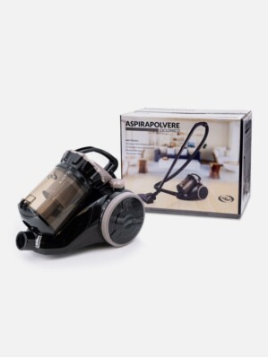 Aspirapolvere Ciclonico Senza Sacco 700W, Slitta Con Contenitore 3L E Filtro 5 Livelli, Grigio - 5