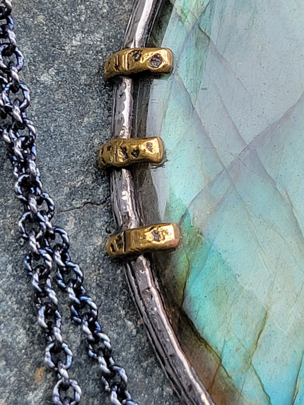 Artisan Eclipse Oval Labradorite Sterling Silver … - image 8