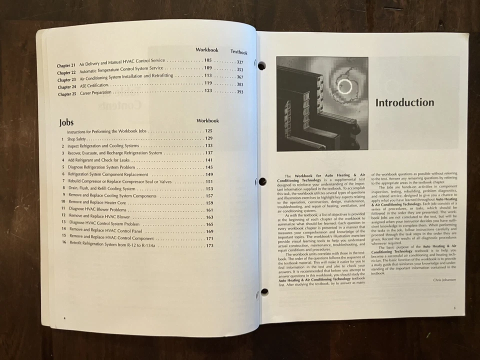 ASE Workbook Auto Heating & Air Conditioning Technology by Johanson, Chris - Image 4 of 4