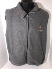 Vintage Salt Lake City 2002 Olympics Full Zip Fleece Vest. Gray. Size XL
