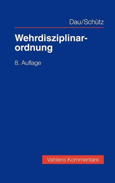 Thumbnail - Wehrdisziplinarordnung | Dau, Klaus