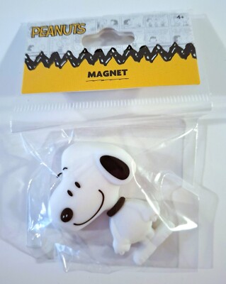 Snoopy Peanuts / Magnet Kühlschrankmagnet 3D weiß schwarz / NEU OVP USA