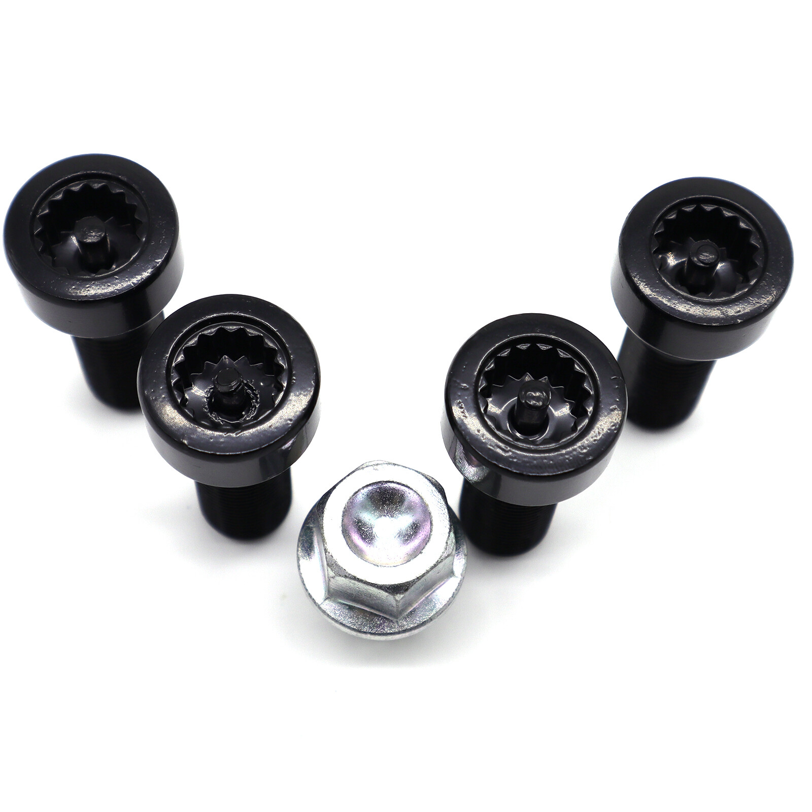 Bohaner Radbolzen-Schloss Set M12x1,5 - Alu Diebstahlschutz Für BMW 1/3/5/6 Serie