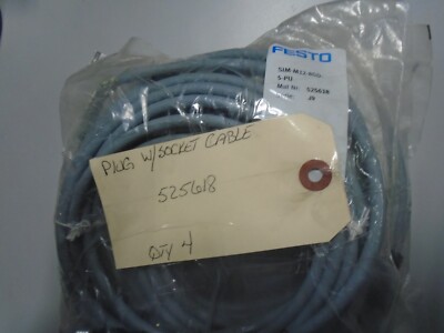 FESTO SIM-M12-8GD-5-PU M12 CABLE 5M LENGTH *NEW*