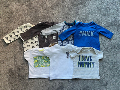 Baby Boys T Shirt, Long Sleeve Bundle, Next, River Island, Nutmeg