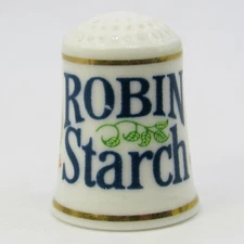 FRANKLIN PORCELAIN THIMBLE 'ROBIN STARCH'