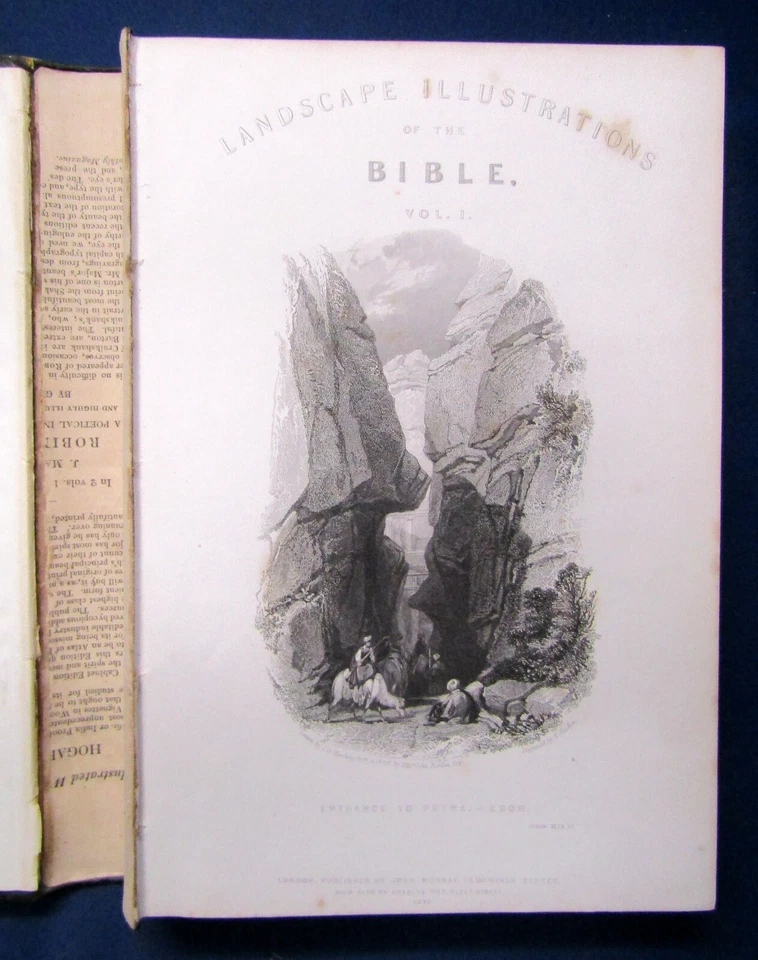 Landscape Illuatrations of the Bible 2 Bde. 1835/36 50 Stahlst. 45 Stahlst. js  - Bild 4 von 4