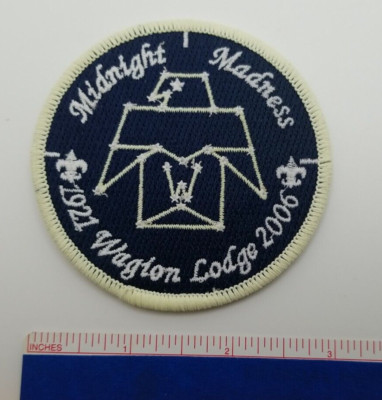 OA WAGION Lodge 6  - 2006 Midnight Madness 3'' round Glow in the Dark - NEW