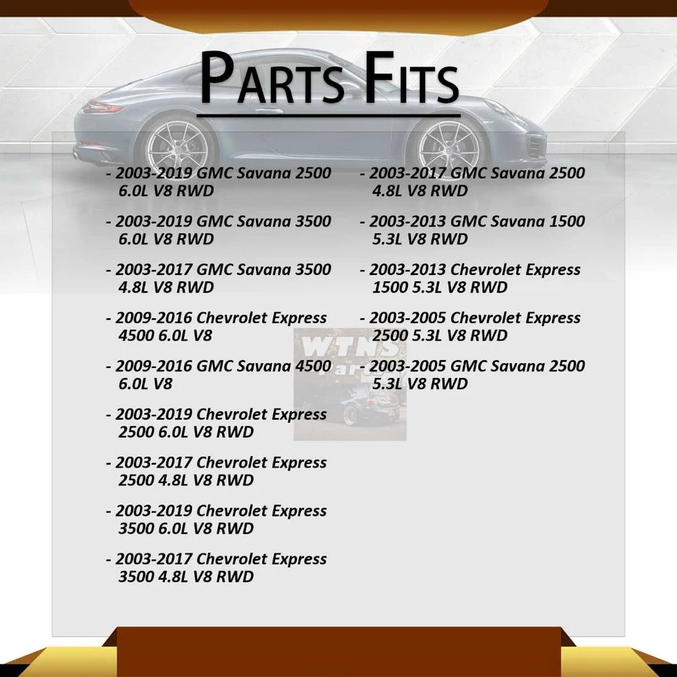 2x soportes de motor delanteros para Chevrolet Express 2500 6,0 L tracción trasera 2003-2019 Foto 2 de 4