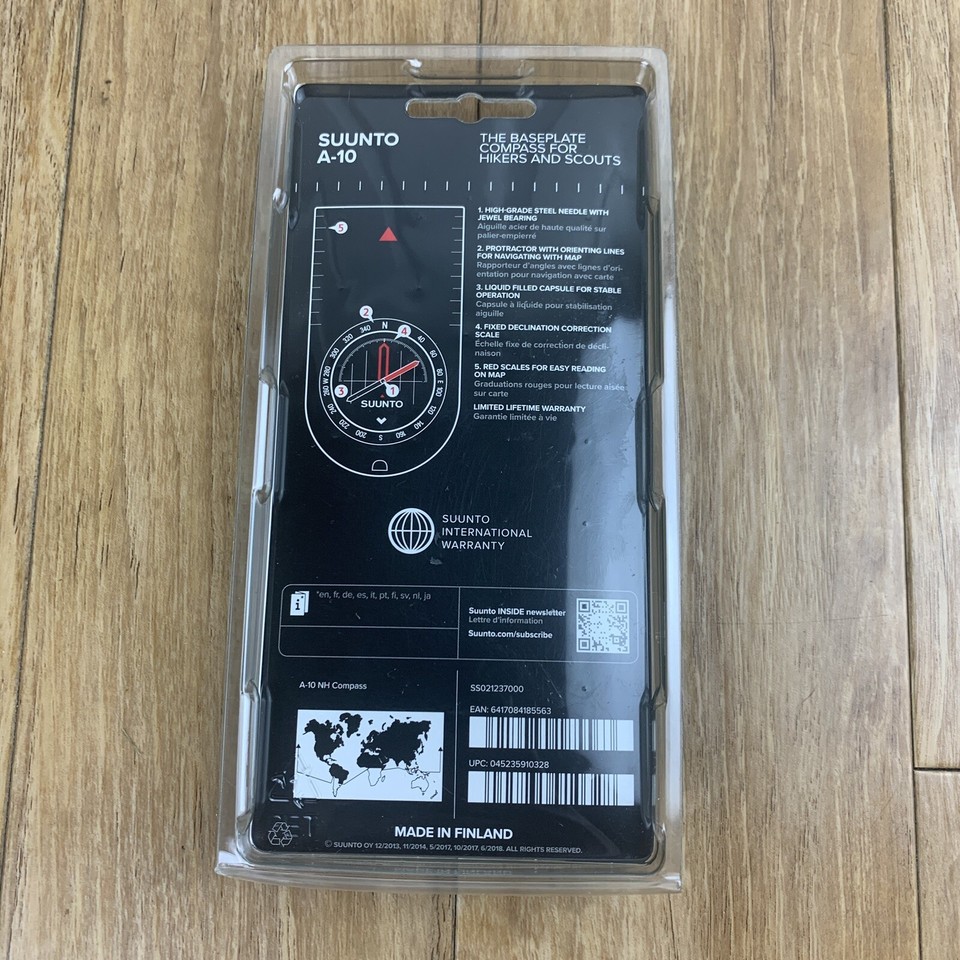 Boussole Suunto A-10 NH - Navigation Précise Pour Outdoor Et Randonnée