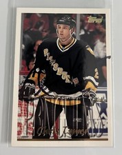 1995-96 Topps Chris Tamer #169 Auto Autograph Signed Pittsburgh Penguins