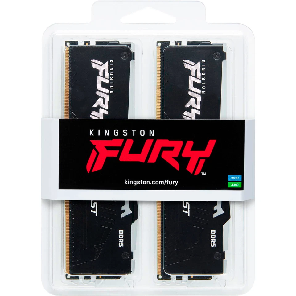 Kingston FURY DIMM 64 GB DDR5-6000 (2x 32 GB) Dual-Kit, Arbeitsspeicher, schwarz - Bild 3 von 3