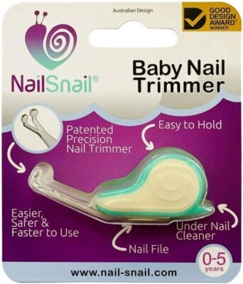 Nagelschnecke 3-in-1 Baby Nageltrimmer - Ideal für Neugeborene, Säuglinge & Kleinkind Nägel
