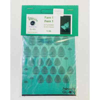 Green Line Fredericus Rex 1:35 Fern 1 Paper Plant Kit Diorama Scenery GL-053 New