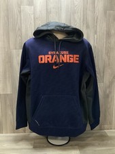 Nike Syracuse University Hoodie Sweatshirt Medium Therma-f Center Swoosh Vtg