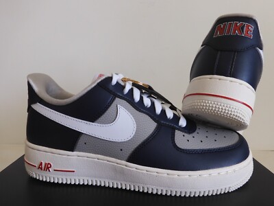 WMNS NIKE AIR FORCE 1 07 SE COLLEGE NAVY-WHITE-PEWTER GREY