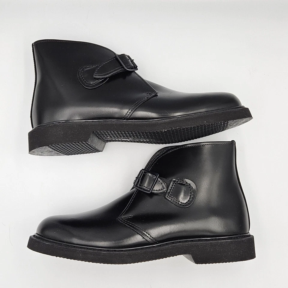 🔥New Bates Lites MEN'S Black Buckle Leather Chukkas E00083 Size 7 3E(EEE) - Image 4 of 4