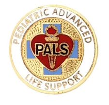 Pediatric Advanced Life Support Lapel Pin PALS Medical Emblem Graduation New