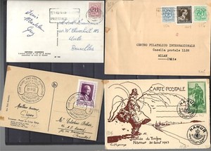 BELGIUM-POSTAL CARDS-USED-OLDER-WITH STAMPS-WITHOUT STAMPS-M-U-AV -FINE-#200