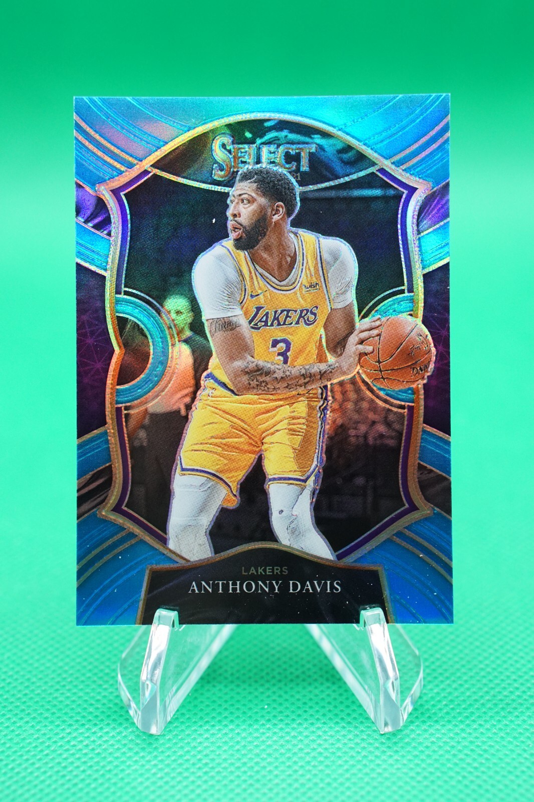 2020-21 Select Base Concourse Light Blue Prizms SP /299 #45 Anthony Davis CDW