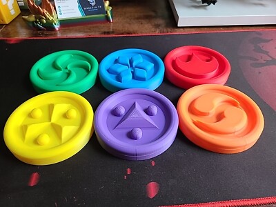 Legend of Zelda Ocarina of Time 3D Printed Sage Medallions Set Large