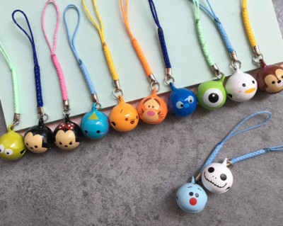 lot mickey minnie Jingle Bells DIY Crafts Cartoon Lanyard Accessories key Chain