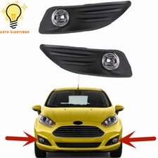 For 2014-2018 Ford Fiesta Front Fog Lights Assembly Bumper Lamps Wswitch Kits