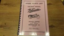 VELOCETTE VALIANT MODELS PARTS BOOK MANUAL HARD COPY F61/1R - VELP10