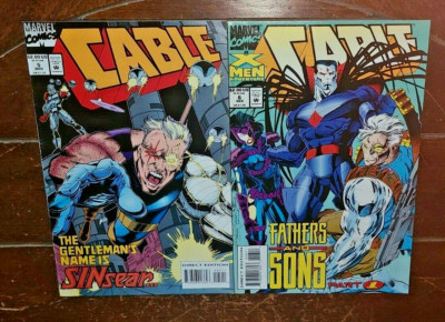 Cable #5 & #6, (1993, Marvel): Sinsearly Yours Sincerely Mine/Fathers and Sons!