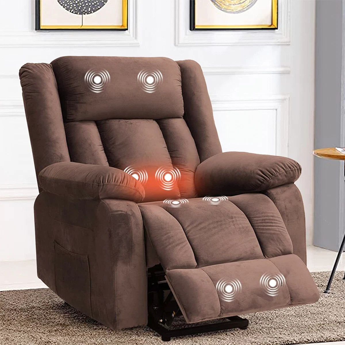 Power Lift Recliner Chair Massage Recliner Single Sofa for Home