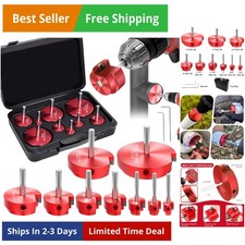 9-Piece PVC Pipe Reamer Kit for 1/2 Drills - ...