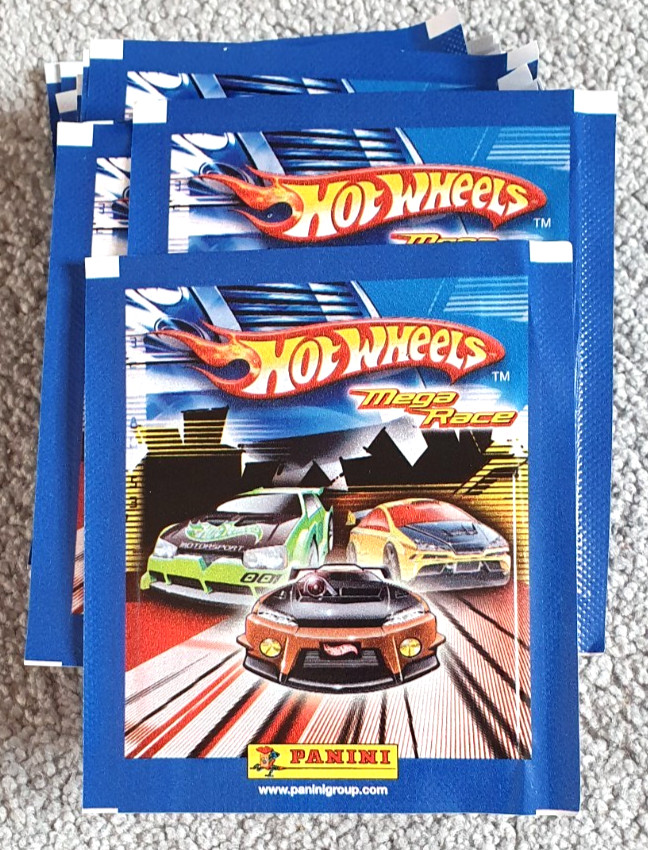 Panini Hot Wheels Mega Race 2005 Paquetes De Pegatinas X 50