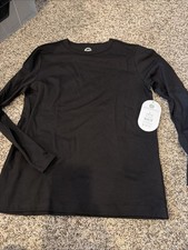 Kids Wonder Nation Black Long Sleeve L 10/12