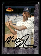 2001 Topps American Pie Mickey Rivers 60 New York Yankees Signed/Auto ES9764