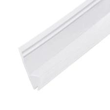 Frameless Glass Shower Door Sweep Seal h-Type 20mm Drip Rail 1/4"(6mm) x 78.74"