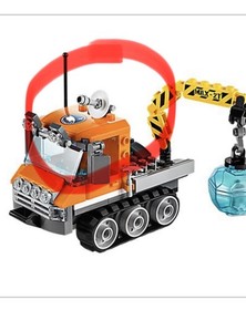 LEGO ARCTIC Orange wedge with sticker ref 52031pb079 / Set 60033 60035